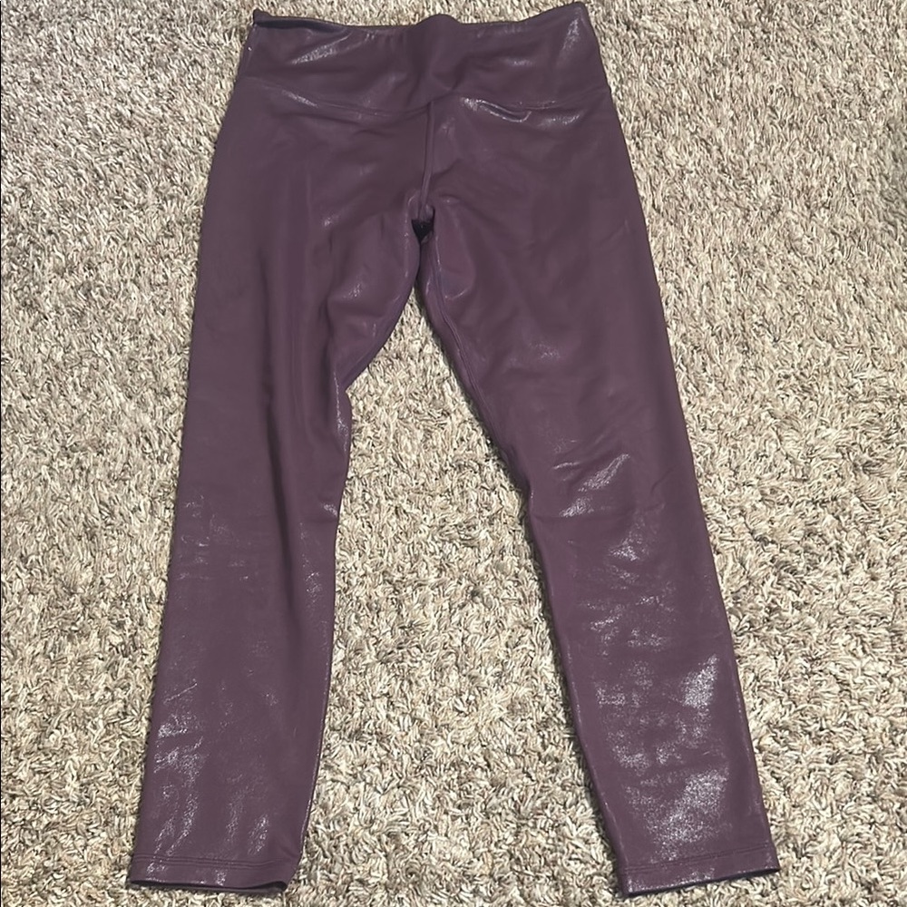Zyia Purple metallic Leggings